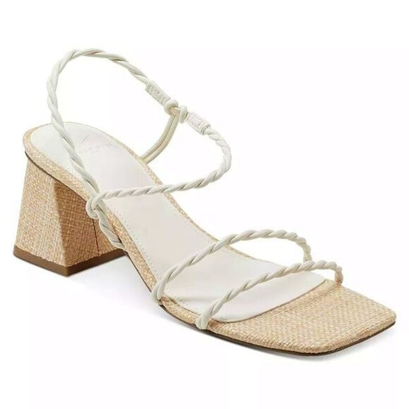 Marc Fisher Women's Carys Twisted Strap Block Heel Sandals Size 8.5 (MSRP $130) - Picture 1 of 9